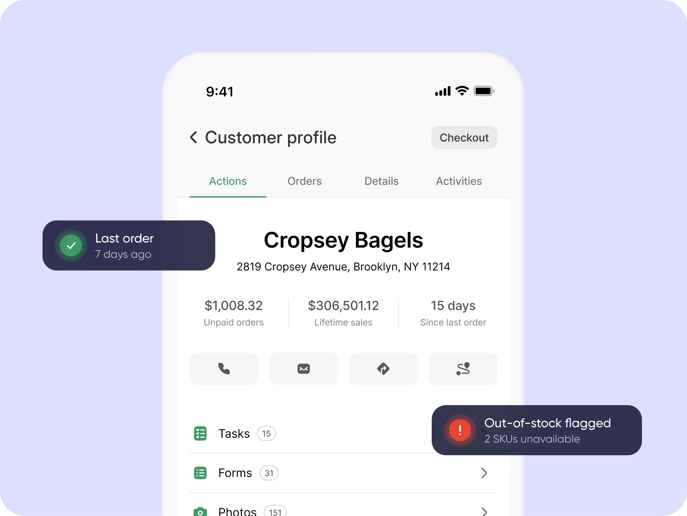 Sales Rep Tracking