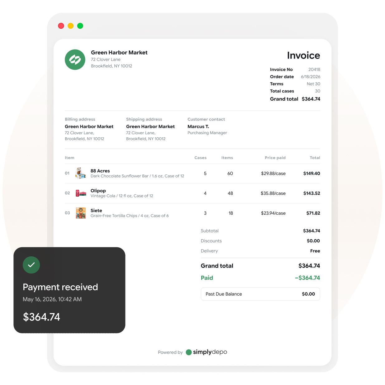 Delivery Invoicing