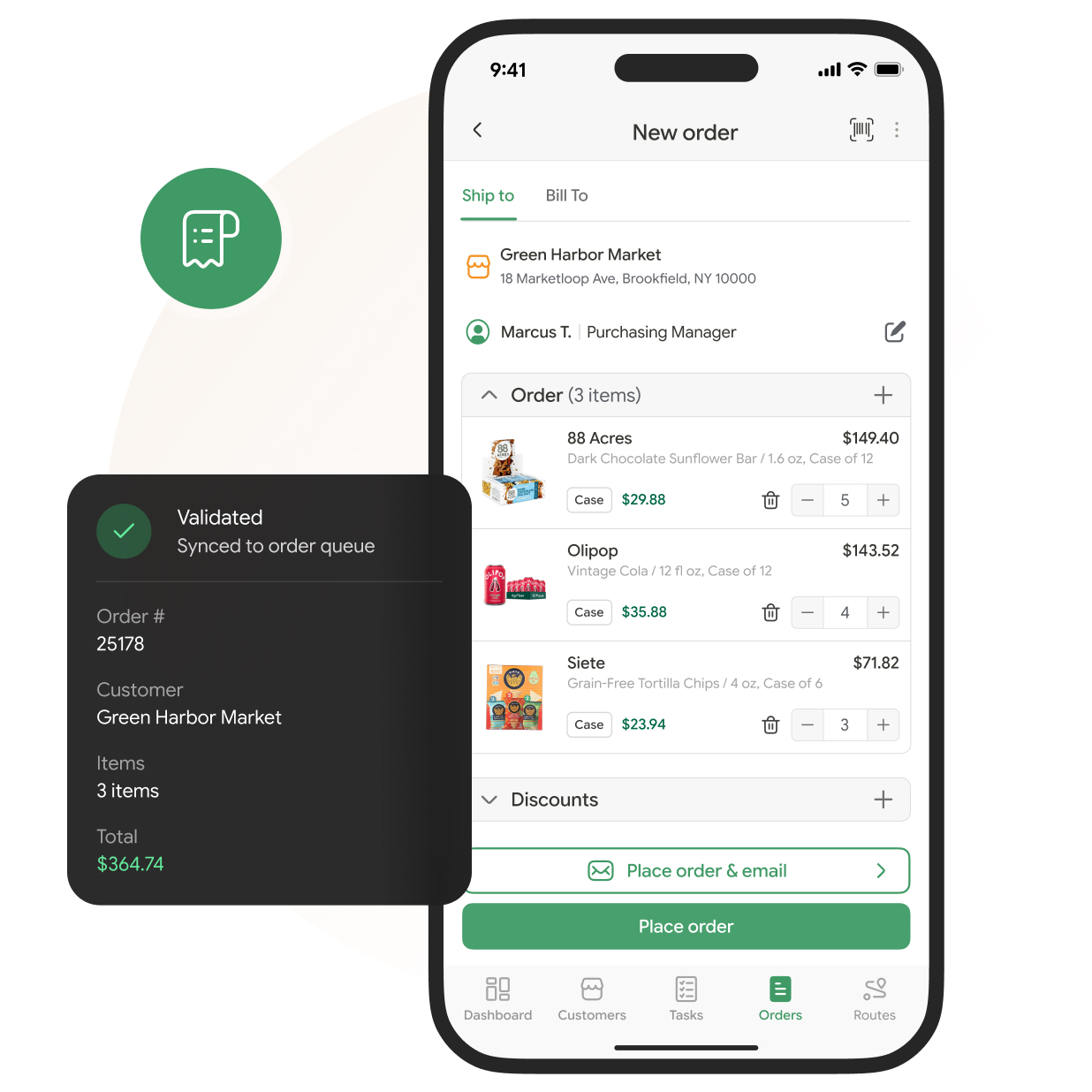Order management workflow