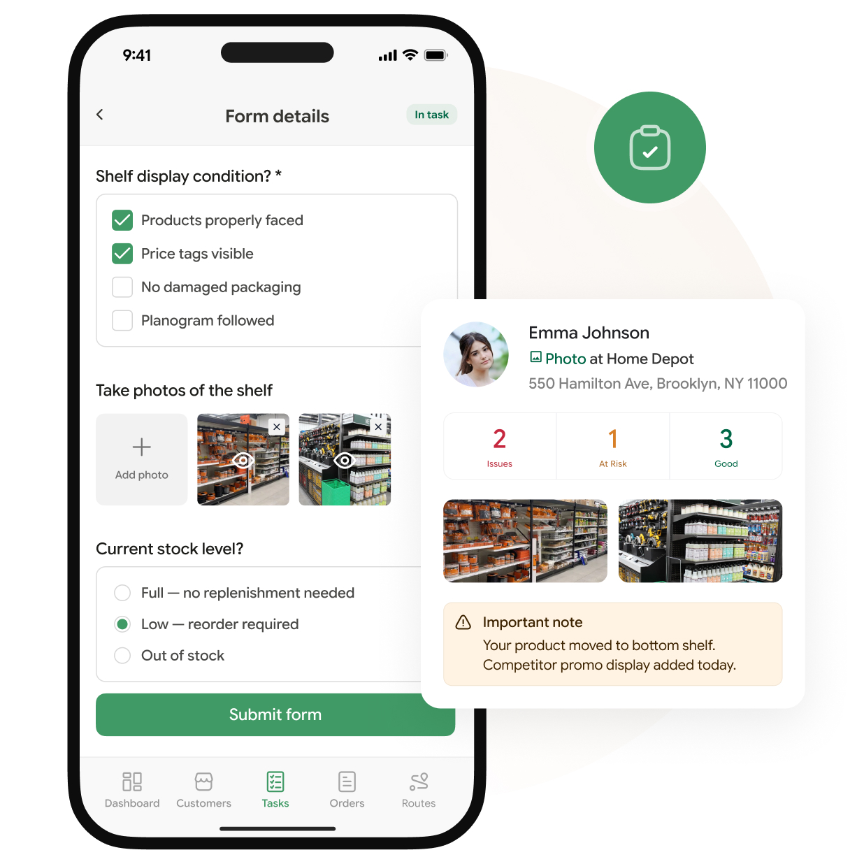 Retail execution and photo reporting workflow